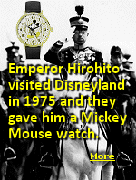 The Japanese Emperor Hirohito, who ruled over the Empire of Japan from 1926 until 1947, after which he was Emperor of the state of Japan until his death in 1980. Commonly portrayed as a gentle man with limited influence over the military and its politics. He also had surprising love of watches. When Hirohito died in 1989, he was buried with his most treasured possessions, including his Mickey Mouse watch.